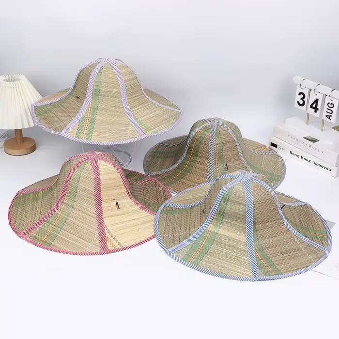 Nouveau chapeau de paille à large bord pliable