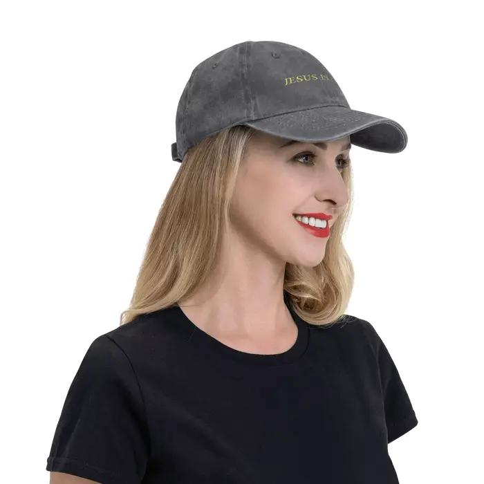 Casquette de baseball Kanye West « Jesus is King » en coton vieilli décontracté