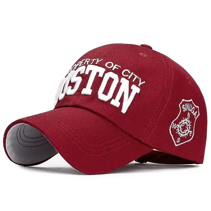 Casquette de Baseball Brodée Patchwork Visière Protection Solaire Style Sport Décontracté Occasionnels Adultes