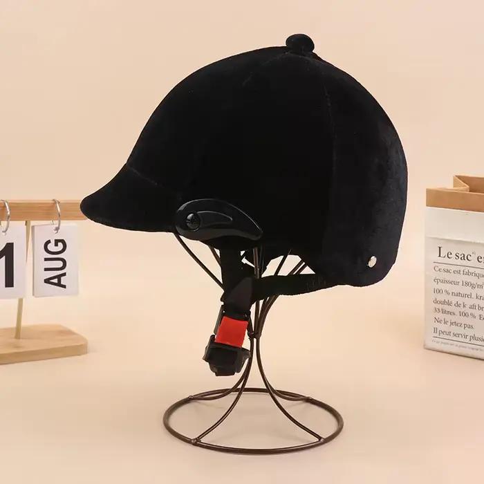 Casque d'équitation professionnel unisexe classique casquette