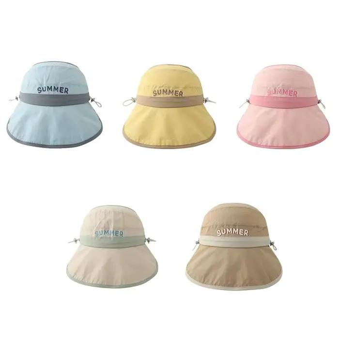 Chapeau de soleil confortable à grand bord pour bébé