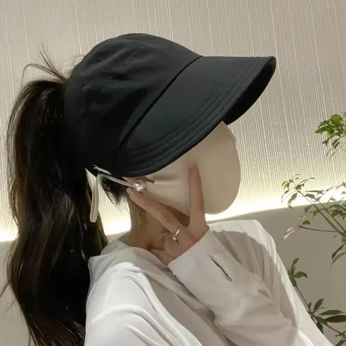 Le chapeau pare-soleil peut être accroché avec un masque