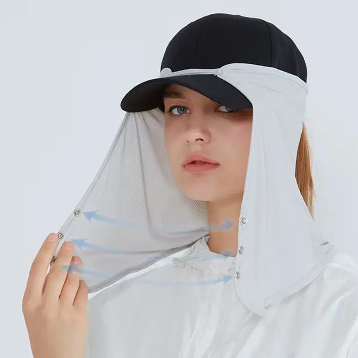Chapeau de soleil d'extérieur à protection du cou pour la pêche