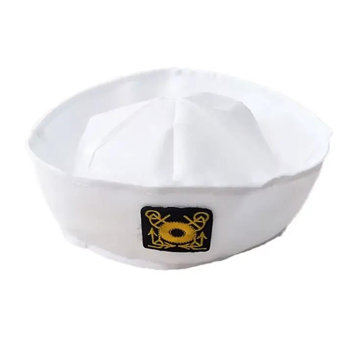 Chapeaux militaires, chapeau de capitaine de marin blanc