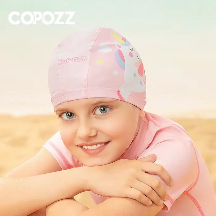 Bonnet de natation en PU imperméable pour enfants