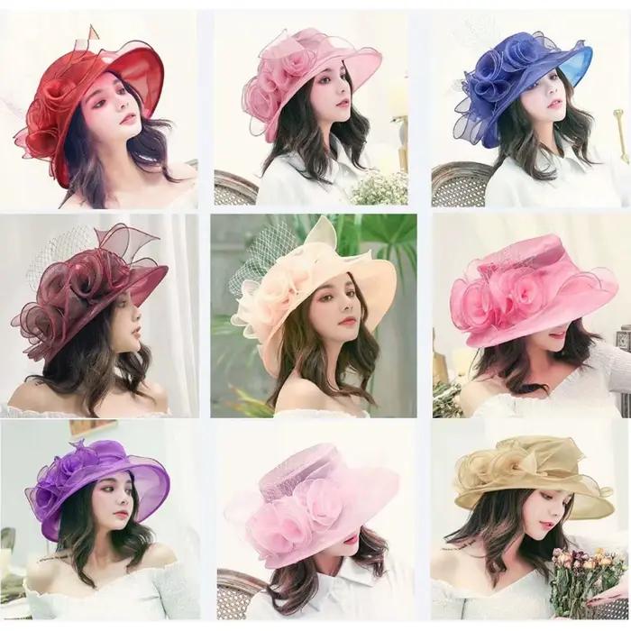 Chapeau de soleil en maille pour femmes