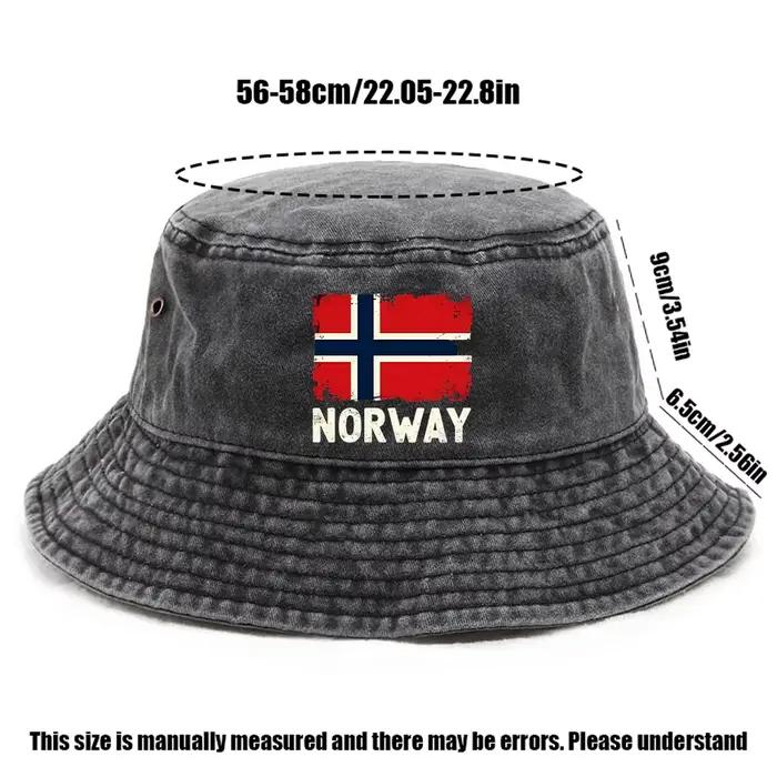 Chapeau Imprimé Style Norvège Coton Pour Hommes Femmes Polyvalent Décontracté Plage Occasionnels