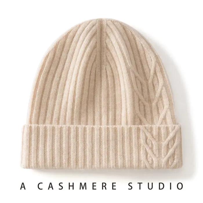 Chapeau 100% cachemire pour l'automne et l'hiver