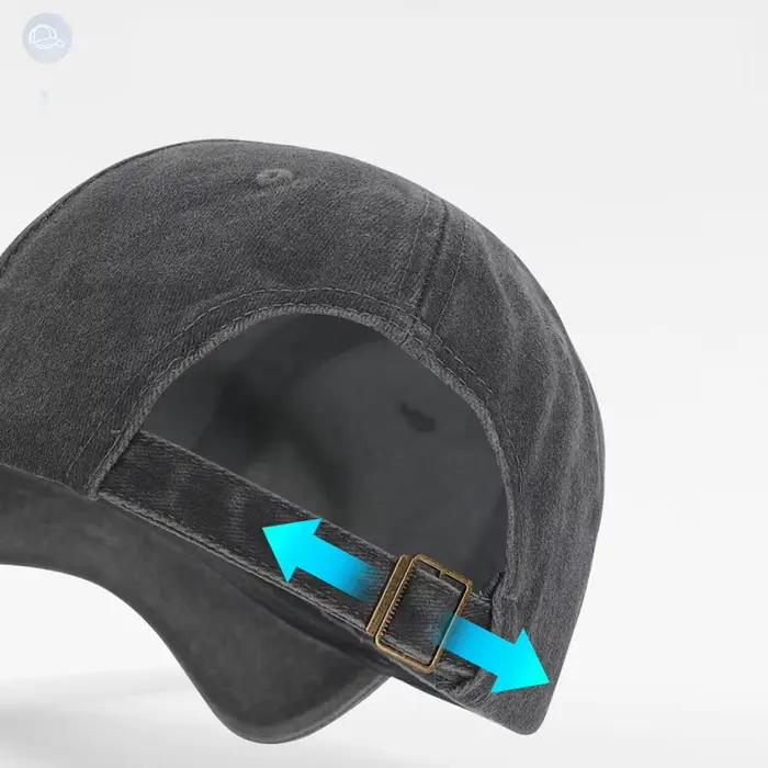 Casquette de baseball en coton lavé brodée avec un ange ailé