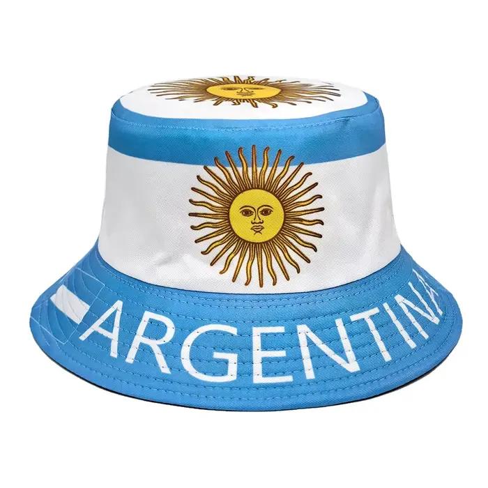 Chapeau Bob Imprimé Drapeau pour Hommes et Femmes Style Sportif Protection Solaire Occasions Décontractées