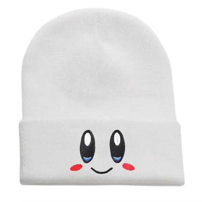 Bonnet tricoté brodé unisexe Kirby