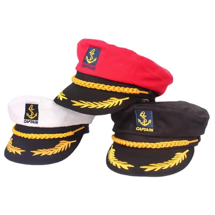 Casquette Militaire Élégante en Coton pour Hommes Femmes et Enfants Couleurs Vibrantes Design Classique Occasions Spéciales Cosplay Marin