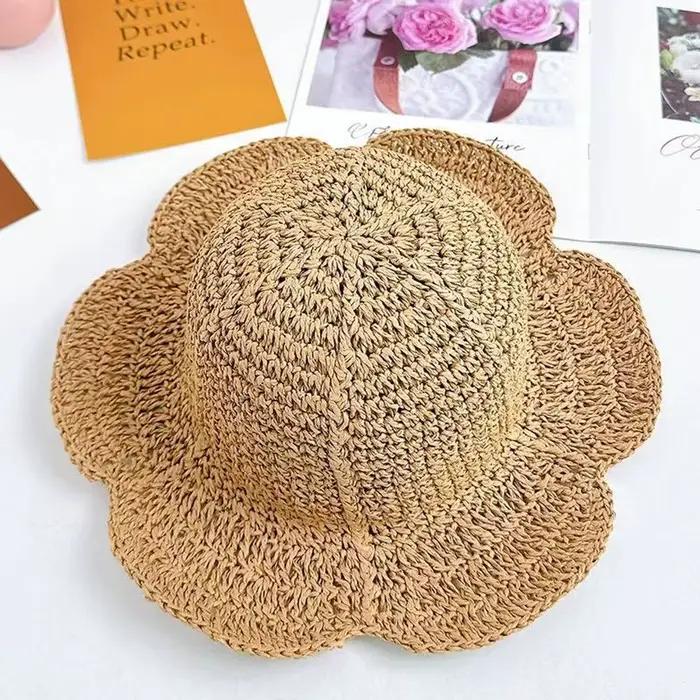Chapeau seau à fleurs élégant pour femmes