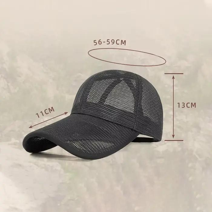 Casquette de baseball en maille à séchage rapide pour homme