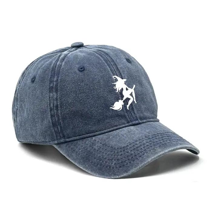 Casquette de Baseball imprimée sorcière blanche