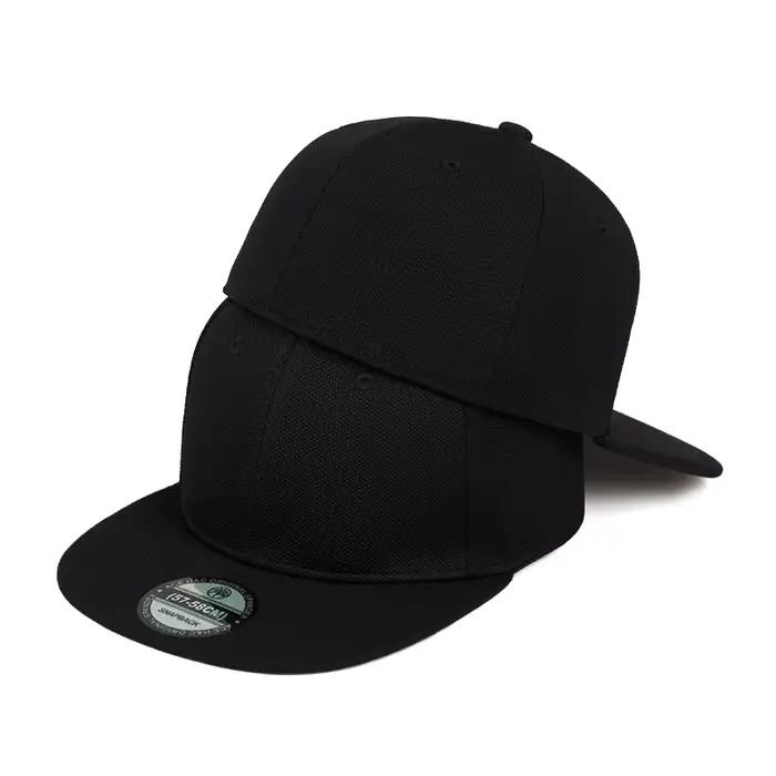 Casquette hip hop ajustée en coton et polyester solide pour homme protection solaire plage et mode quatre saisons