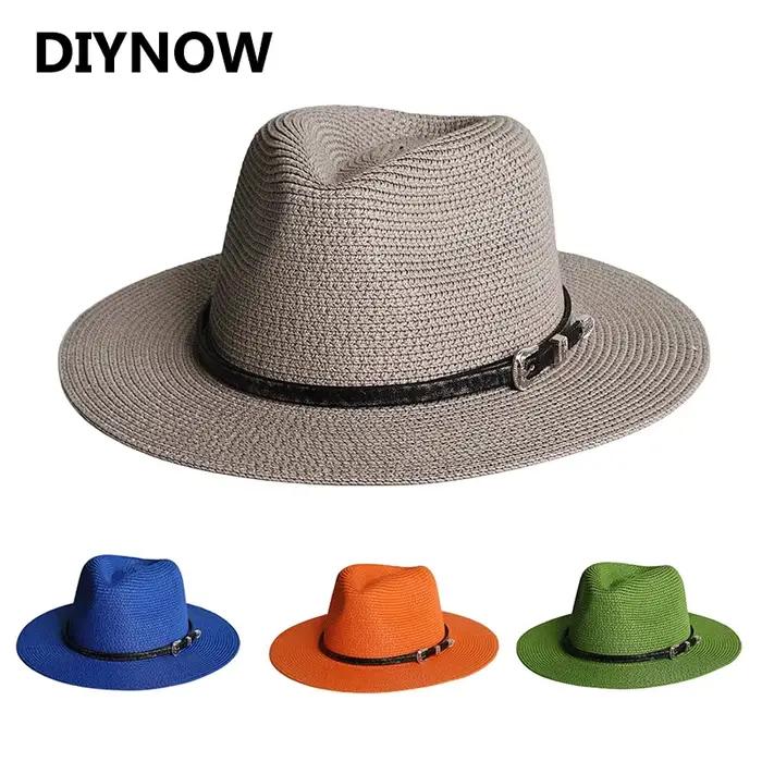 Chapeau Panama classique à large bord pour hommes et femmes