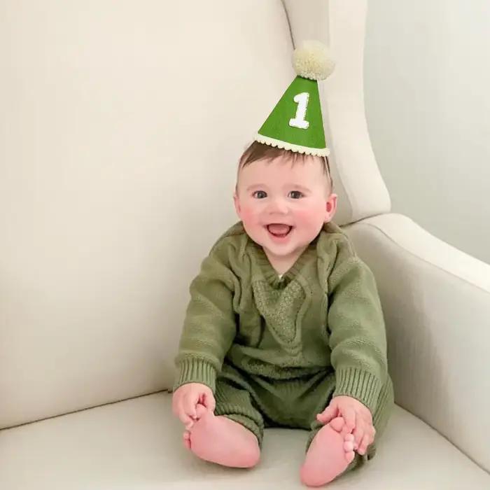 Chapeau de premier anniversaire pour bébés garçons et filles