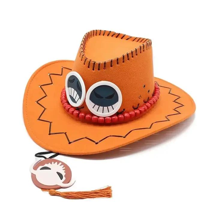 Chapeau de paille Luffy pour hommes et femmes casquette de cosplay de dessin animé accessoire de performance pour garçons et adultes chapeaux de paille robustes pour cosplay et activités en plein air