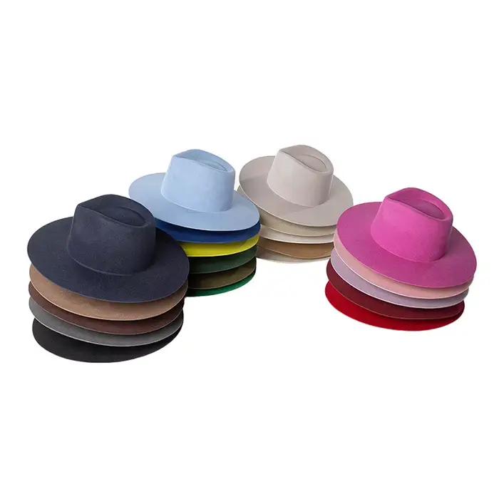 Chapeau Fedora 100% laine Premium printemps automne hiver hommes femmes Sombrero Panama casquettes église haut de