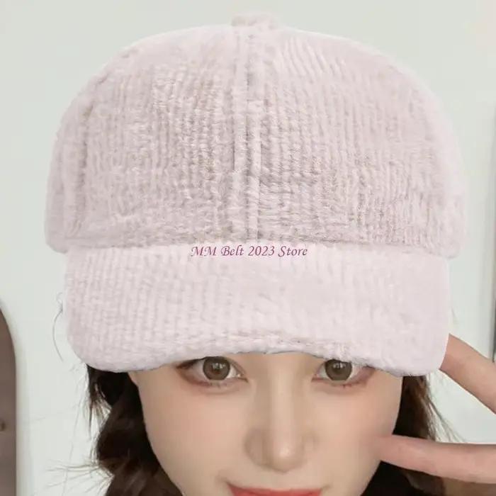 49ME – chapeau Baseball en fausse fourrure pour femmes hommes