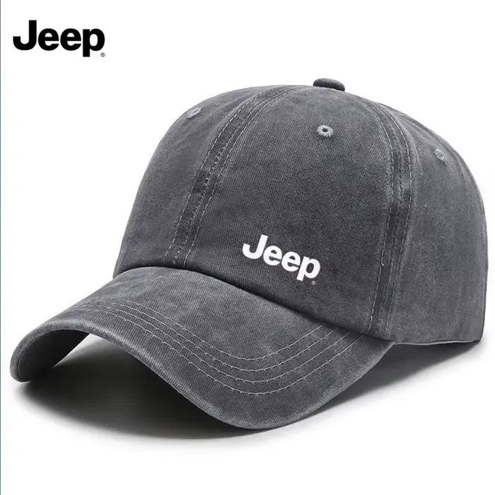 Casquette de baseball en tissu rétro lavé pour hommes et femmes