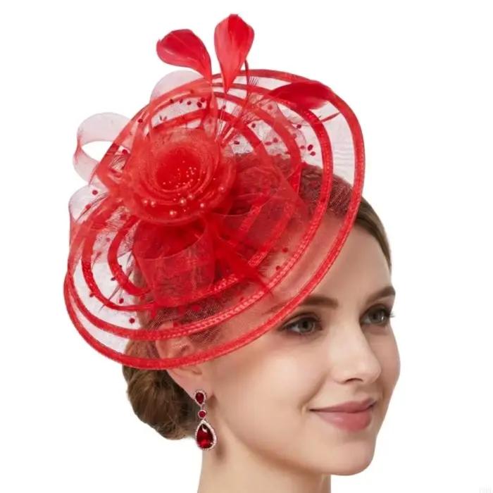 Chapeau fascinateur avec pince à cheveux