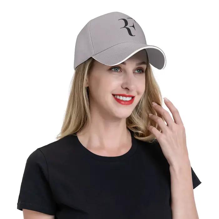 Casquette de baseball RF Roger Federer Patch Tennis pour femmes et hommes