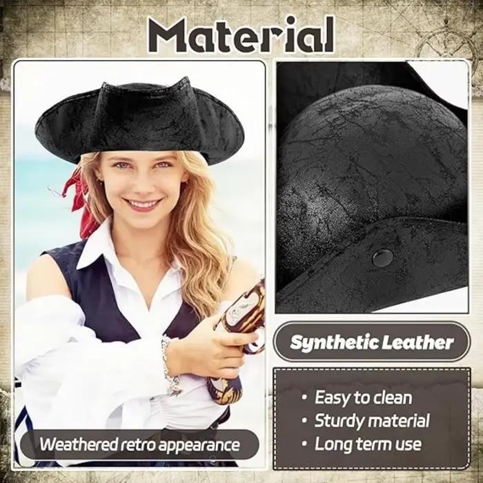Chapeau de pirate noir