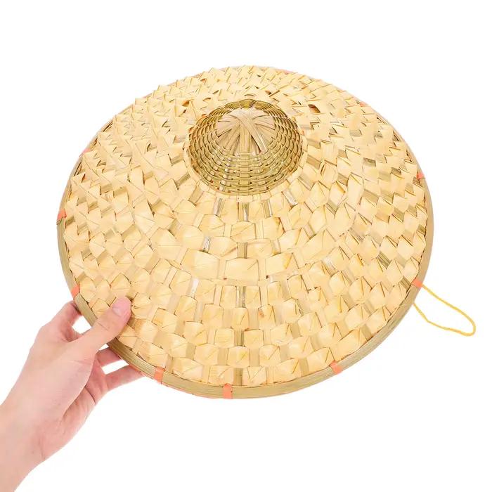 Chapeau décoratif tissé en bambou de Style chinois
