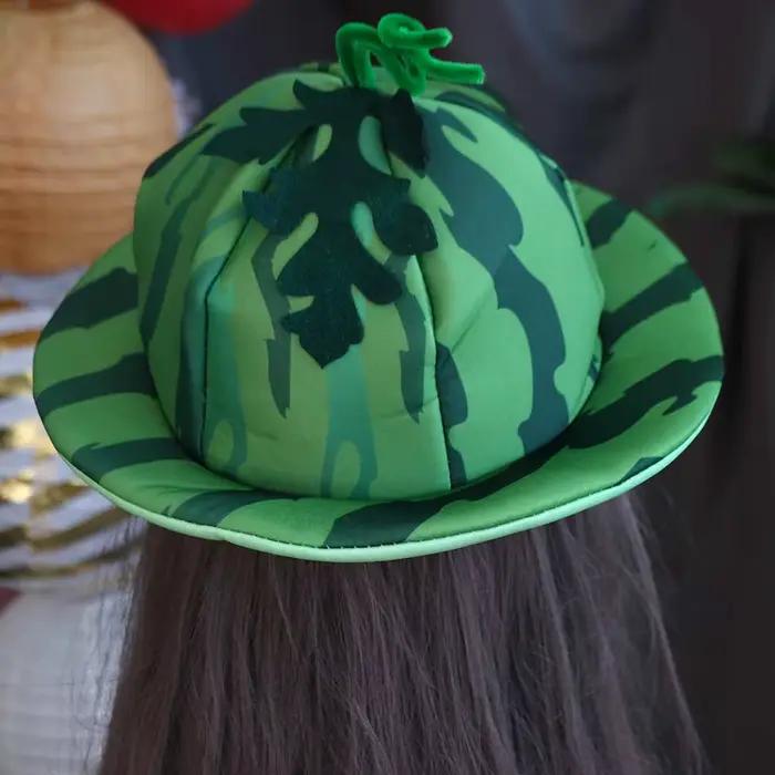 Chapeau de soleil créatif en forme de pastèque