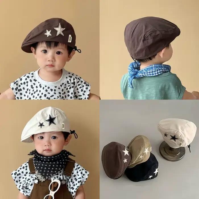 Chapeau de journal étoile rétro pour enfants: printemps automne