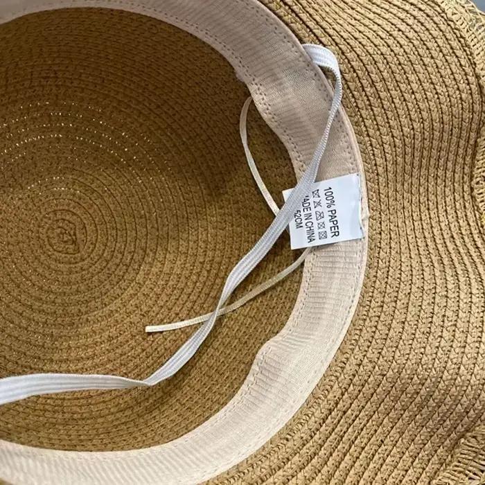 Chapeau d'été en paille pour filles de 2 à 7 ans