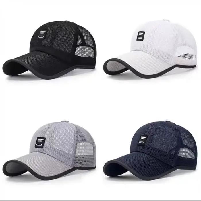 Visières hommes maille casquettes de Baseball casquette de protection solaire Sports de plein air Net chapeaux pour