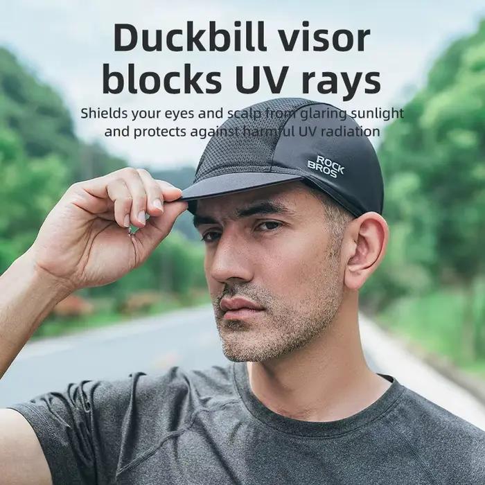 ROCKBROS Casquette de cyclisme d'été avec bord Protection solaire Respirant Séchage rapide