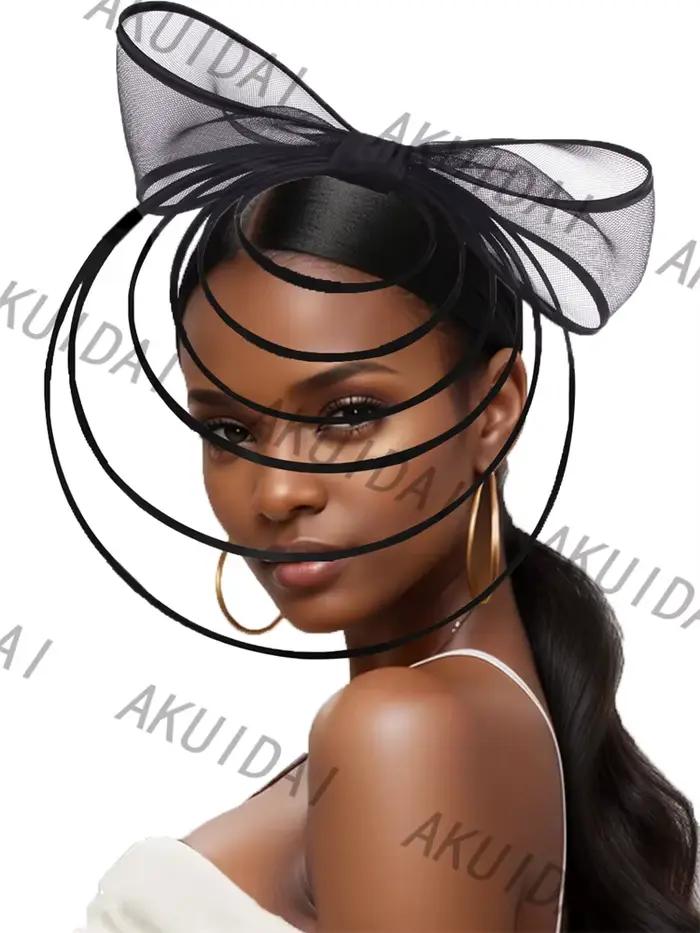 Chapeau fascinateur pour femmes élégant mariage église casque dames Chic arc fascinateurs chapeaux de fête nouveau Kentucky Derby chapellerie