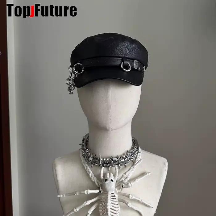 Chapeau Lolita gothique Harajuku unisexe pour femmes et hommes
