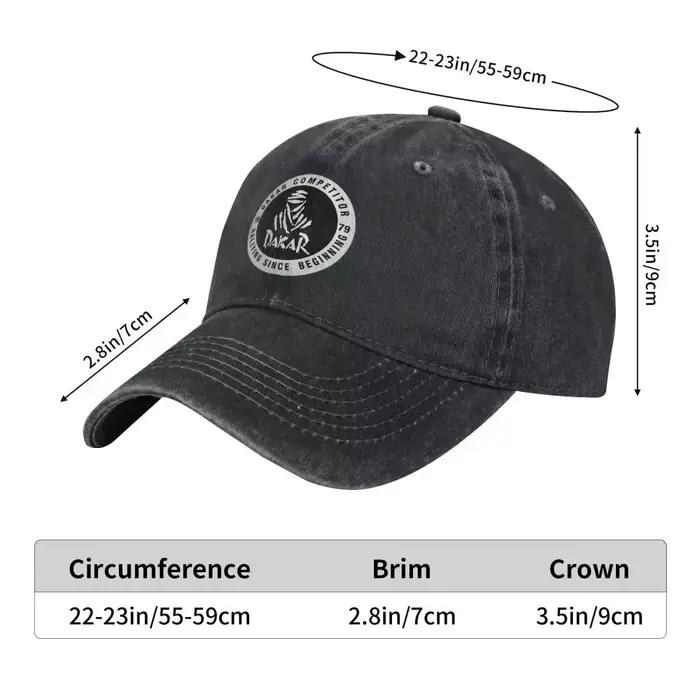 Casquette de baseball classique D-Dakares Off Road Racing 1979 effet vieilli pour activités de plein air entraînements et mode vintage pour homme et femme