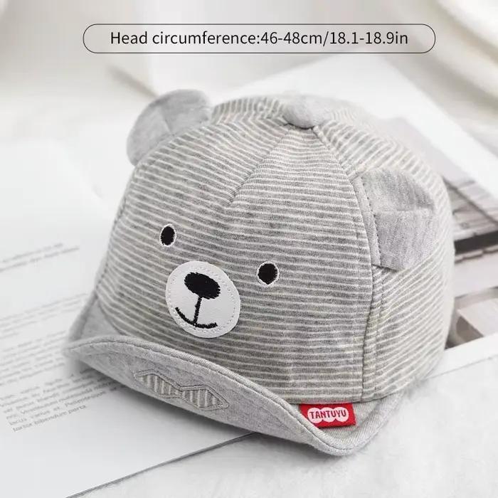 Chapeau de soleil ours mignon en coton doux
