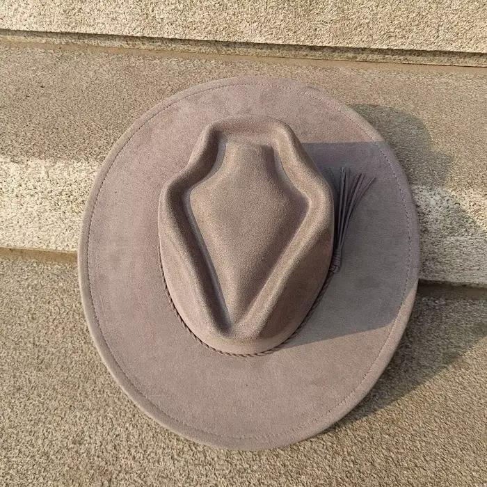 Chapeau en daim à large bord multifonction pour homme et femme, élégant, adapté aux voyages, pour les événements formels et la vie quotidienne