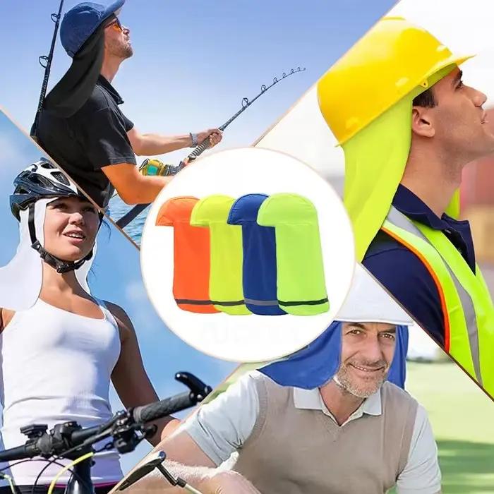 Casquette rafraîchissante homme avec protection UV, parasol pour le cou, chapeau à large bord, idéal pour la pêche et l'équitation, plusieurs couleurs disponibles