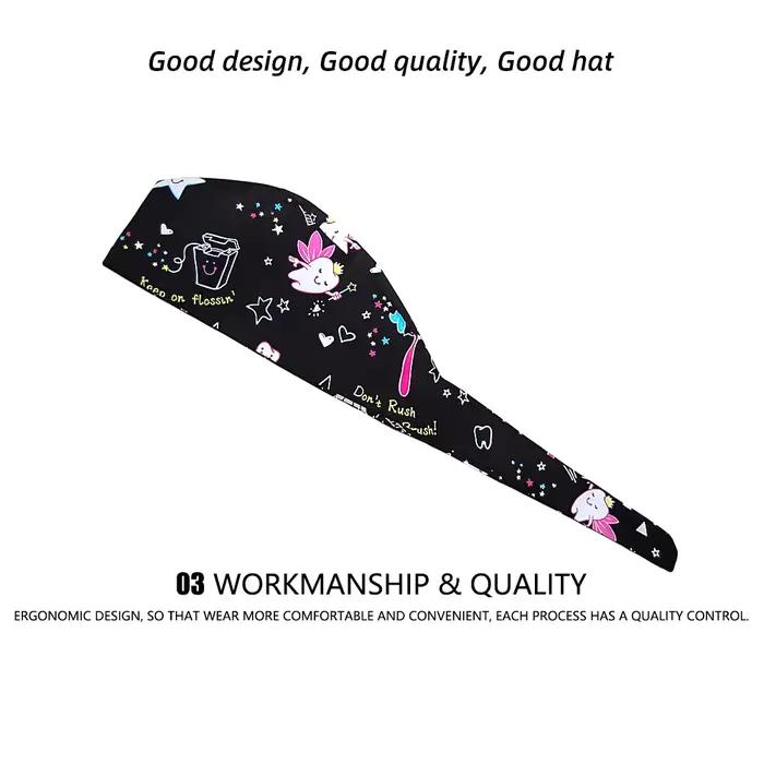 Casquette de laboratoire réglable pour homme et femme en coton infirmière vétérinaire dentiste salon de beauté professionnel occassions médicales
