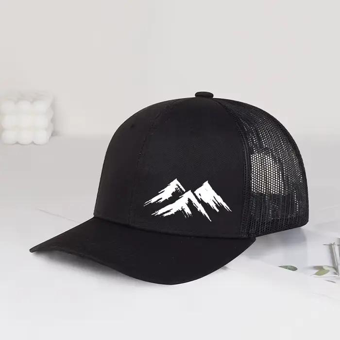 Casquette Trucker MLFO Three Mountain Print, Chapeau d'été en maille, Unisexe, Snapback, pour le quotidien, les voyages, les vacances, cadeau