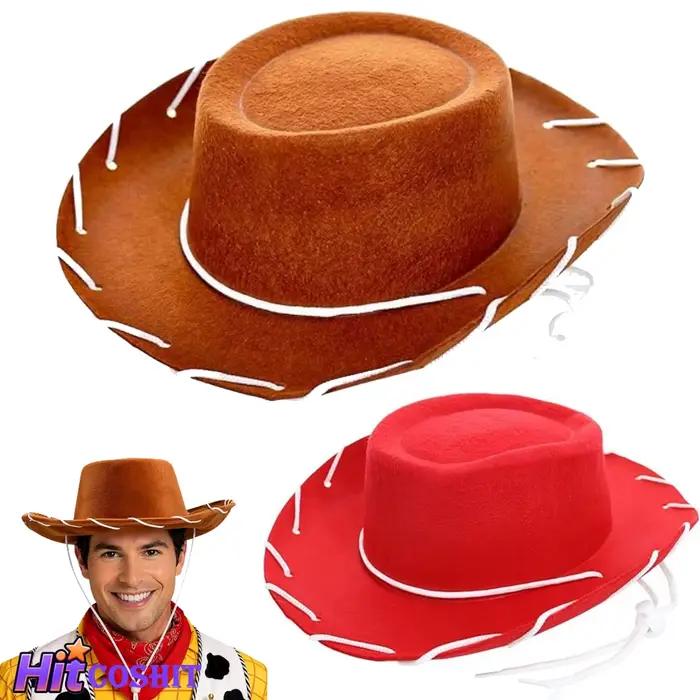 Chapeau de cowboy réglable à larges bords style western Woody Jessie