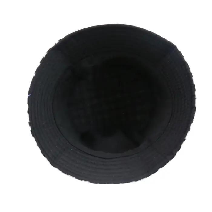 Chapeau de pêcheur à carreaux noir et blanc