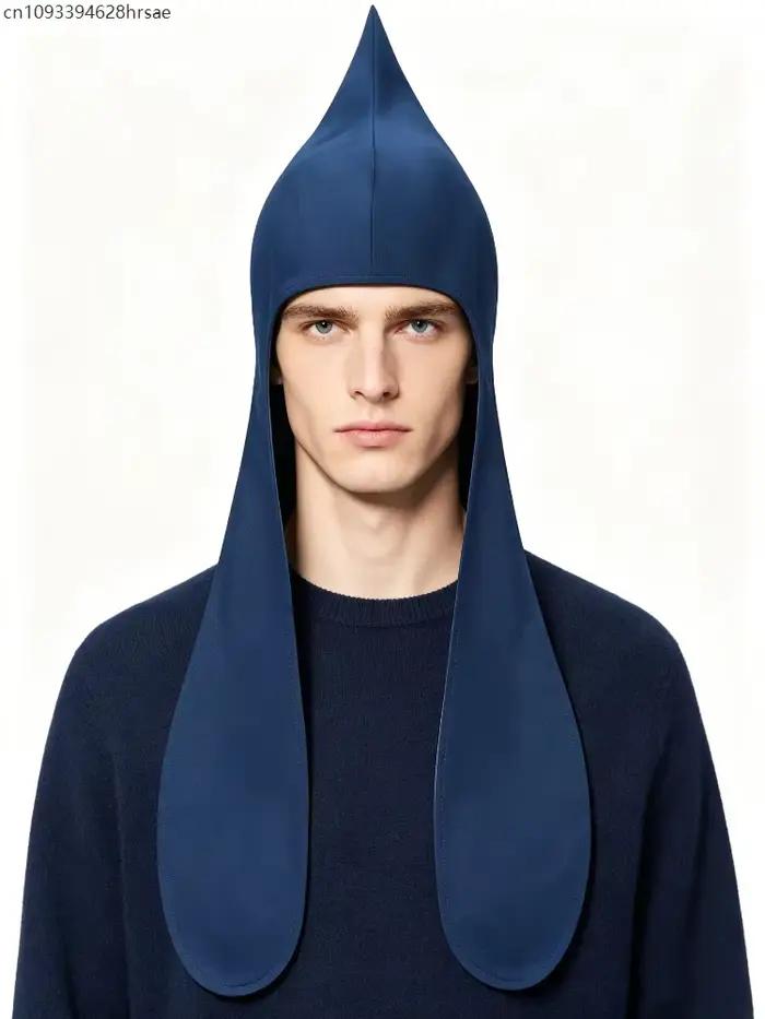 Chapeau turban médiéval à capuche avec cache-oreilles