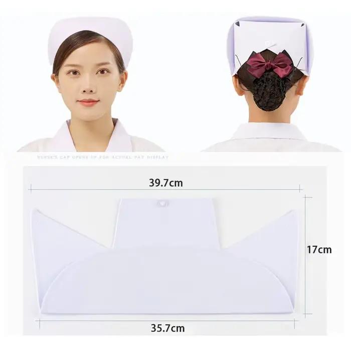 Accessoires de costumes chapeau d'infirmière salle d'opération Durable maternité hôtels casquette de travail clinique infirmière bandeau femmes
