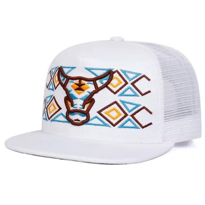 Casquettes de baseball unisexes brodées tête de bœuf style hip-hop