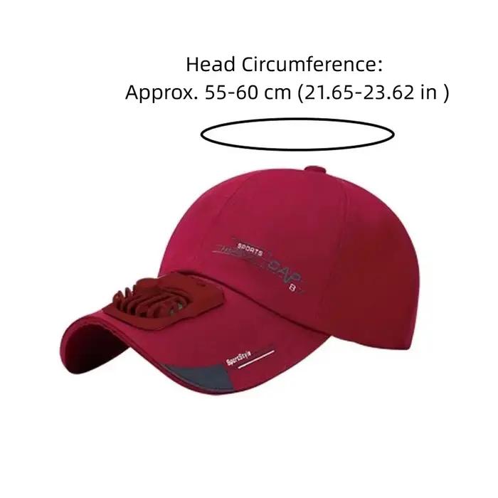 Casquette de baseball portable avec ventilateur intégré