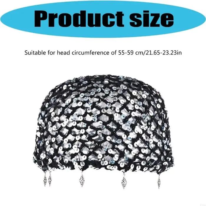 Casquette en Crochet à tissage ouvert avec embellissement disque